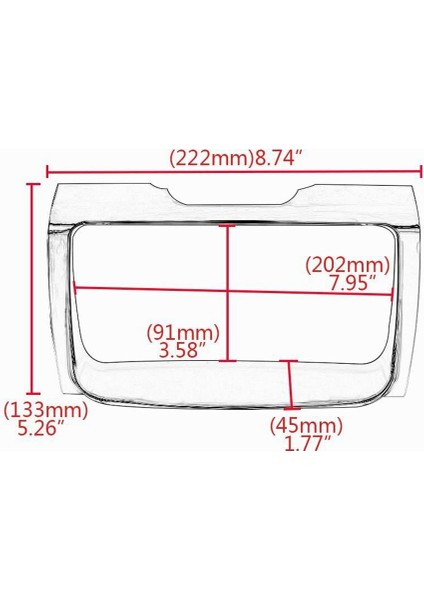 5pcs Motosiklet Kromu Iç Kaplama Tri-Line Gauge Stereo Çerçeve Trims Panel For-Harley Street Glide Tri Glide 2014-2022 (Yurt Dışından) indirimleri