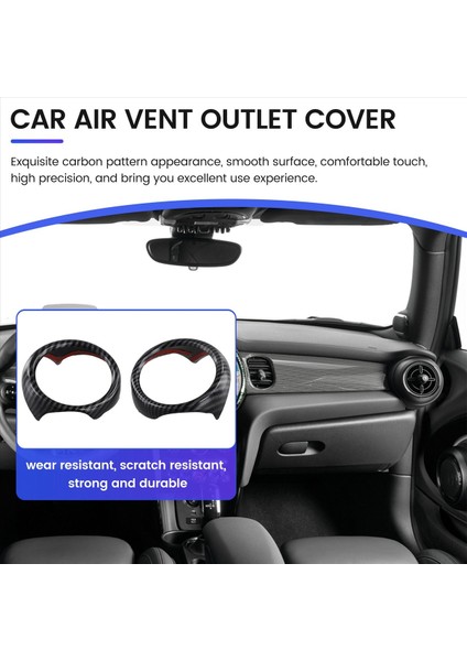 Araba Hava Havalandırma Outlet Kapağı Koşul Trims Kapak Halkası Mini Cooper R54 R56 Clubman R55 Crossover R60 (Yurt Dışından) fırsatları