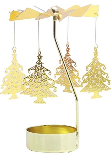 Isı Ile Dönen Metal Mumluk – Çam Ağacı Modeli, Altın Renk, Yılbaşı ve Yeni Yıl Dekoratif Mumluk fiyatları