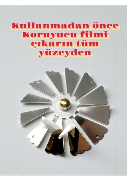 Isı Ile Dönen Metal Mumluk – Çam Ağacı Modeli, Altın Renk, Yılbaşı ve Yeni Yıl Dekoratif Mumluk