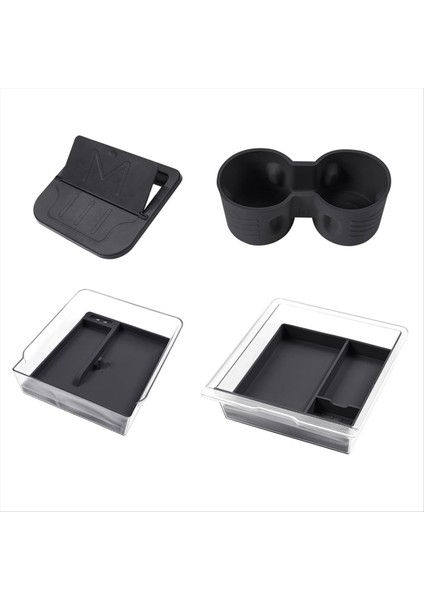 Tesla Model 3 Highland 2024 Aksesuar Kupası Tutucu Için Orta Konsol Organizatör Tepsisi Kol Kolçak Gizli Saklama Kutusu (Yurt Dışından)