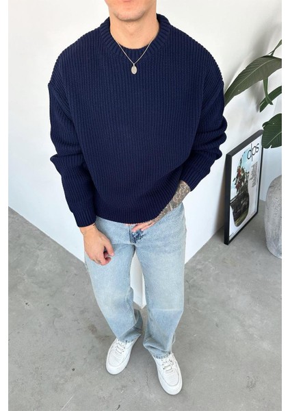 Erkek Bol Kesim Fitilli Dokulu Triko Kazak fiyatları