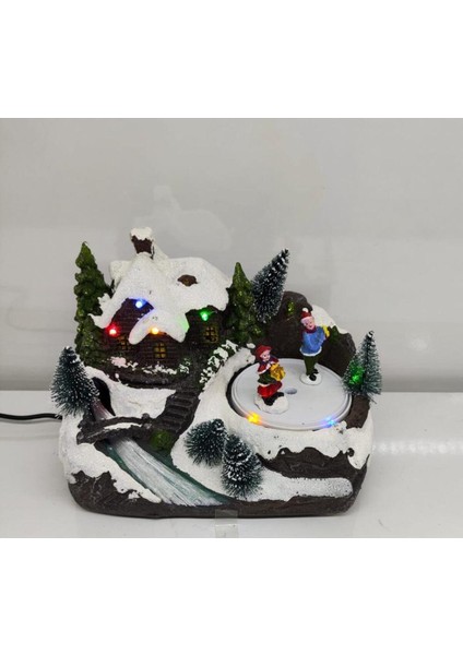 Yılbaşı Temalı Çocuk Oyunu Seti, Eğlenceli ve Renkli Köprü ve Noel Baba Köyüyla