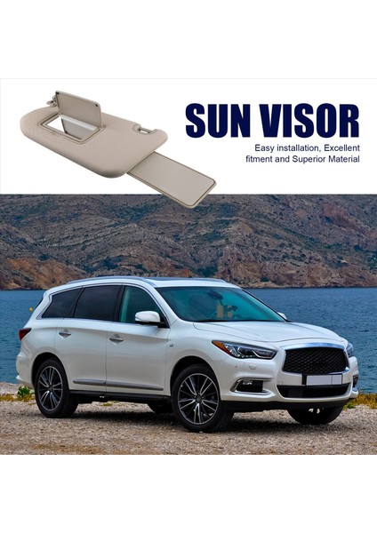 Nissan Pathfinder R52 2013-2018 Için Sol Araba Iç Güneş Vizörü Infiniti QX60 JX35 2013-2017 Bej (Yurt Dışından) indirimleri
