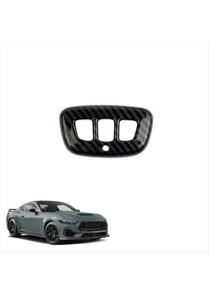 Ford Mustang 2024 Iç Aksesuarlar Için Araba Güneş Vizör Düğmesi Kapak Döşeme Karbon Fiber (Yurt Dışından) fırsatları