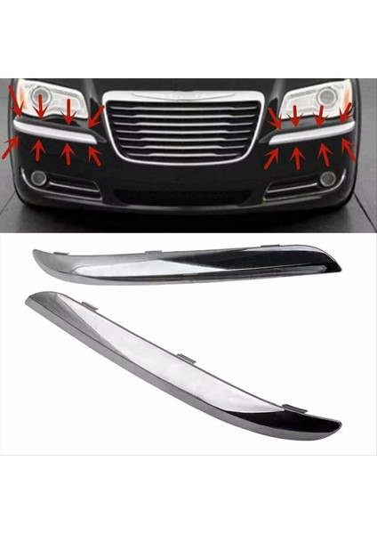 Chrysler Için Krom Ön Tampon Kalıp Trim 300 Accent 2011-2014 Ön Tampon Trim Şeridi Sağ 68127940AB (Yurt Dışından) fiyatları