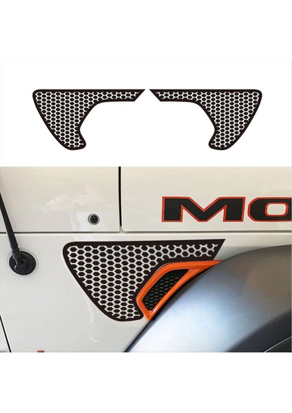Yan Çamurluk Havalandırma Balı Çıkartmaları, Jeep Wrangler Jl / Gladiator Jt 2018-2024 (Yurt Dışından) indirimleri