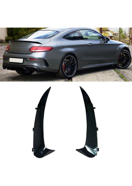 Arka Tampon Canard Fleps Spoiler Kapak Trim Aksesuarları Mercedes Benz C Sınıfı W205 2015-2021 Coupe (Yurt Dışından) fiyatları