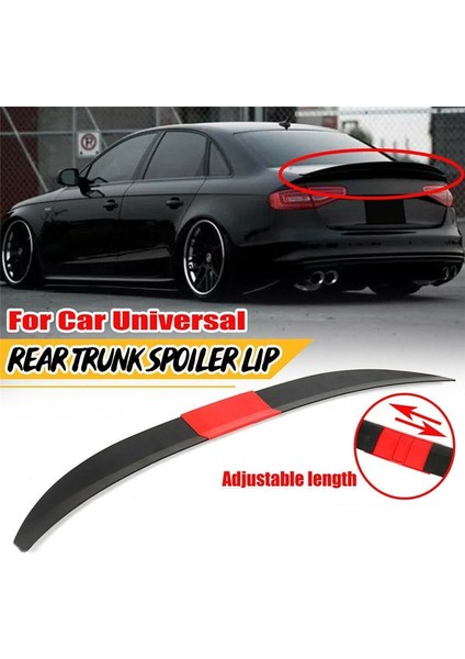 Evrensel Araba Spoyleri, Ayarlanabilir Arka Gövde Spoyleri Dudak Çatı Kuyruk Kanat Aksesuarları, Siyah+Kırmızı (Yurt Dışından) indirimleri
