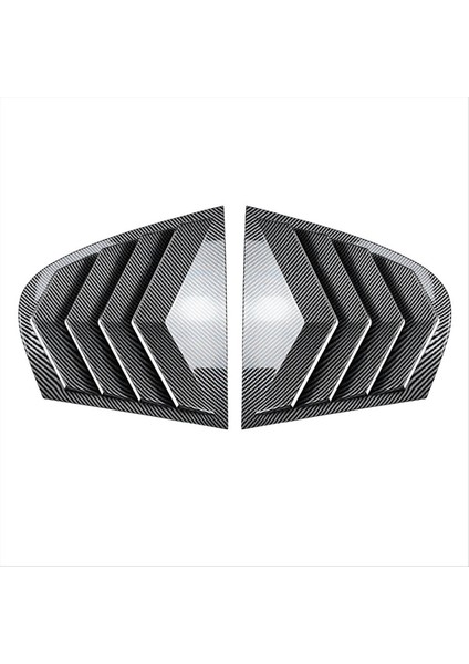 Araç Arka Pencere Deklanşör Kapağı Döşeme Penceresi Panjur Kenar Havalandırması Bmw 5 Serisi E60 2004-2010 Karbon Fiber (Yurt Dışından)