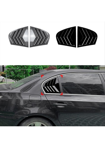 Araç Arka Pencere Deklanşör Kapağı Döşeme Penceresi Panjur Kenar Havalandırması Bmw 5 Serisi E60 2004-2010 Karbon Fiber (Yurt Dışından) fiyatları