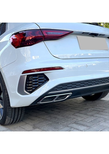 Audi A3 8y S Hat Sportback Sedan 2021+ Için Araba Kuyruğu Trim Çerçeve Egzoz Boru Dış Aksesuarları (Yurt Dışından) indirimleri