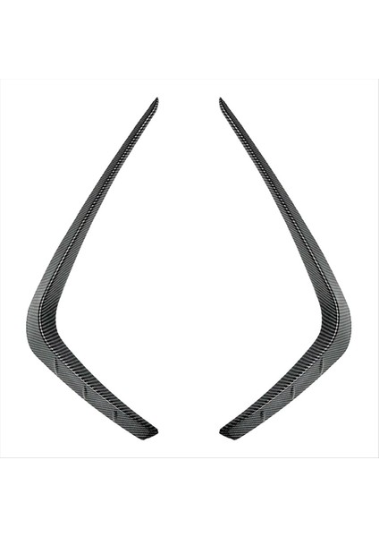 Araba Ön Tampon Dudak Ayırtıcı Spoiler Stripler Ford Focus St Line 2019-2022 Ön Hava Bıçağı Trims Karbon Fiber Abs (Yurt Dışından)