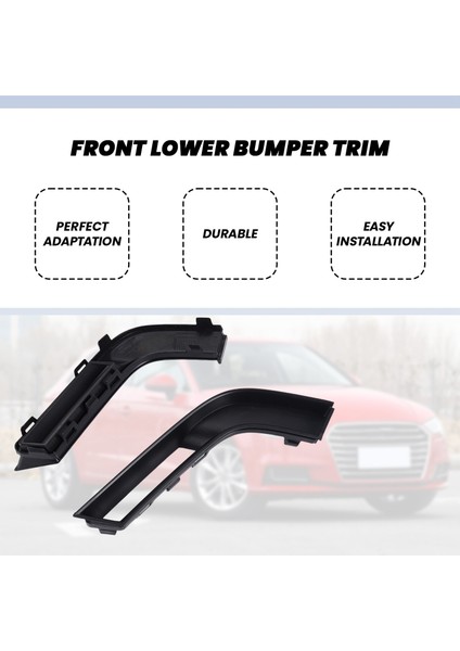 2016+ Audi A3 S3 Araç Ön Alt Tampon Trim Çifti Sağ Sağ 8V3807823 8V3807824 (Yurt Dışından) modelleri