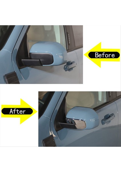 Ford Maverick Için 2022 2023 Araba Dikiz Yan Ayna Kapağı Dekorasyon Süslemesi Aksesuarları - Abs Gümüş (Yurt Dışından) indirimleri