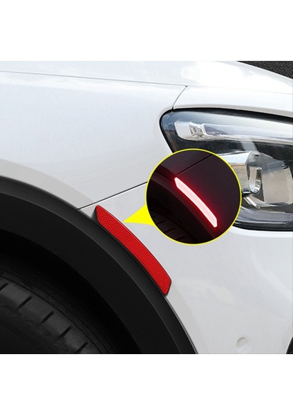 2pc Araç Tekerlek Çarkı Yansıtıcı Çıkartma Trim Evrensel Araç Reflektörü Şerit Güvenlik Uyarı Bandı Yansıtıcı Çıkartma B (Yurt Dışından) modelleri