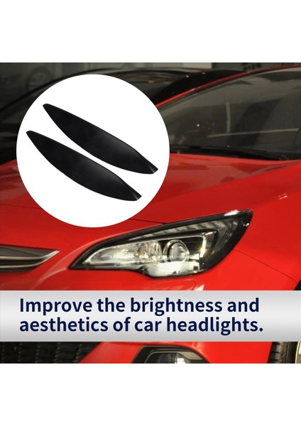 Araba Ön Far Lamba Kaşları Göz Kapakları Kalıplama Kapak Kapakları Opel Vauxhall Astra H Mk5 2004 - 2009 (Yurt Dışından) fırsatları