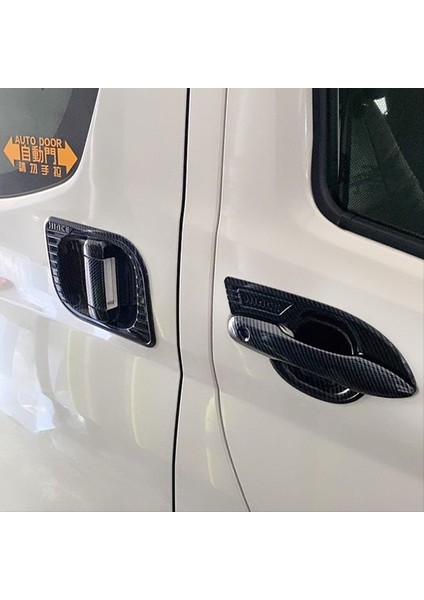 Toyota Hiace Altıncı Nesil (H300) 2019-2022 Karbon Fiber Tarzı Kapı Kolu Kase Kapak Fincanı Boşluk Döşeme (Yurt Dışından) fiyatları