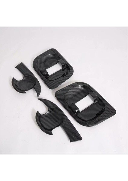 Toyota Hiace Altıncı Nesil (H300) 2019-2022 Karbon Fiber Tarzı Kapı Kolu Kase Kapak Fincanı Boşluk Döşeme (Yurt Dışından) indirimleri