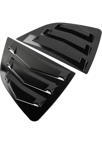 Honda Fit Jazz 2014-2019 Için Siyah Arka Yan Havalandırma Çeyrek Pencere Kanjör Kapağı Kapağı (Yurt Dışından)