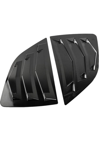 Honda Fit Jazz 2014-2019 Için Siyah Arka Yan Havalandırma Çeyrek Pencere Kanjör Kapağı Kapağı (Yurt Dışından) indirimleri