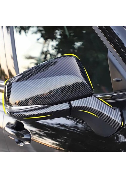 Toyota Rav4 2019-2023 Dış Aksesuarlar Karbon Fiber Stili Için Dikiz Ayna Yan Kalıplama Kapağı Kaplama (Yurt Dışından) indirimleri