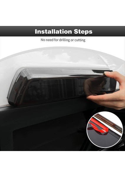 Ford F150 2009-2014 Yüksek Montajlı Fren Işığı Trim Aksesuarları, Siyah Füme Üçüncü Fren Işığı Trim Kapağı (Yurt Dışından) modelleri