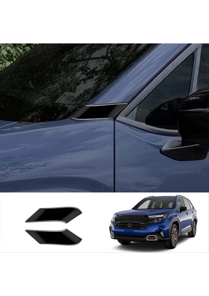 Araba Bir Sütun Döşeme Kapağı Kapı Dış Sütun Garnit Trim Panel Subaru Forester 2025 Araba Trim Aksesuarları Parlak Siyah (Yurt Dışından) fırsatları