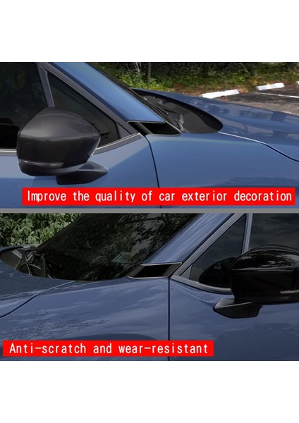 Araba Bir Sütun Döşeme Kapağı Kapı Dış Sütun Garnit Trim Panel Subaru Forester 2025 Araba Trim Aksesuarları Parlak Siyah (Yurt Dışından) indirimleri