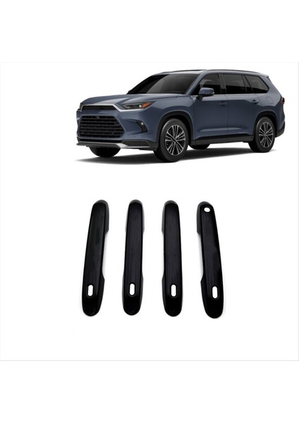 Toyota Grand Highlander Için 2024 Lhd Araba Dış Kapı Tutucu Kapak Trim Aksesuarları Siyah (Yurt Dışından) modelleri