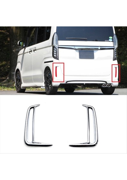 Honda N-Box Jf5 Jf6 2023 2023 2024 K-Car Arka Sis Çerçevesi Kapak Trim Tampon Dekorasyon Aksesuarları (Yurt Dışından) fırsatları