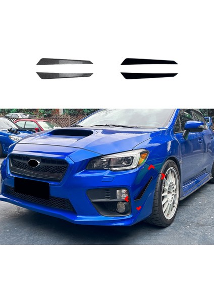 Araba Ön Tampon Yan Ayırıcı Spoiler Sis Lambası Yan Spoiler Trim Için Subaru Wrx Sti Va 2015-2021 Parlak Siyah (Yurt Dışından) fiyatları