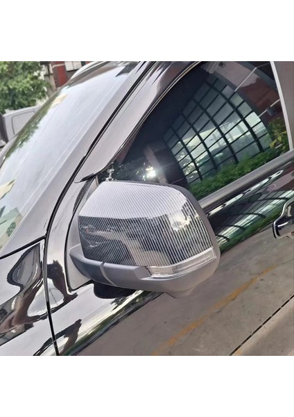 Ford Ranger Için 2023 2024 Araba Yan Kapı Arka Görünüm Ayna Kapak Kapağı Trim Aksesuarları Abs Karbon Fiber (Yurt Dışından) fırsatları