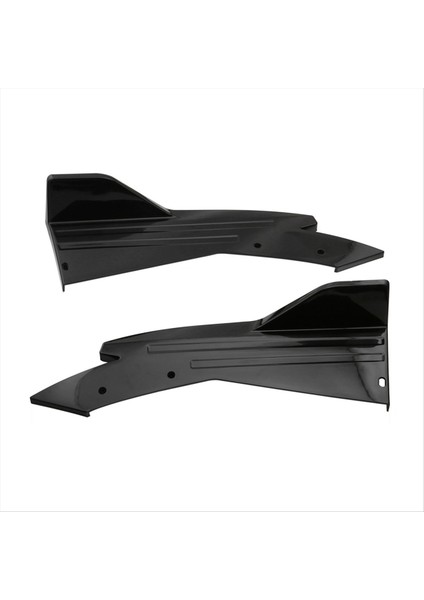 48CM Arka Tampon Koruyucusu Kanardlar Ayırıcı Yan Etek Koruyucu Gövde Kitleri Kapak Çıkartma Araba Ayarlama Aksesuarları Siyah (Yurt Dışından)
