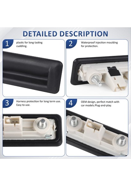 3T0827566C Vw Golf Skoda Fabia Iı Için Arka Bagaj Kilit Bırakma Tutamak Anahtarı (Yurt Dışından) fırsatları