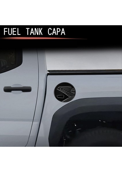 Toyota Tacoma Için Araç Yakıt Depik Yağ Kapalı Trım 2024 Gaz Kapağı Döşeme Etiketleri Araç Dış Aksesuarlar Parlak Siyah (Yurt Dışından) fiyatları