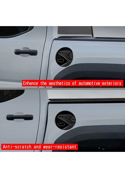 Toyota Tacoma Için Araç Yakıt Depik Yağ Kapalı Trım 2024 Gaz Kapağı Döşeme Etiketleri Araç Dış Aksesuarlar Parlak Siyah (Yurt Dışından) modelleri