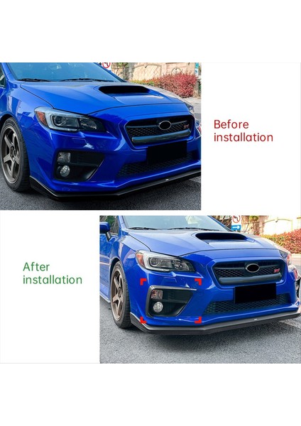 Araba Ön Tampon Sericisi Spoiler Sis Lambası Subaru Wrx Stı Va Için Trım 2014-2016 Karbon Fiber (Yurt Dışından) fiyatları