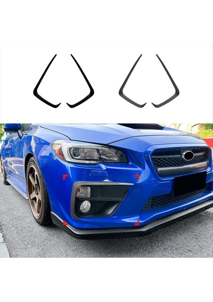 Araba Ön Tampon Sericisi Spoiler Sis Lambası Subaru Wrx Stı Va Için Trım 2014-2016 Karbon Fiber (Yurt Dışından) indirimleri