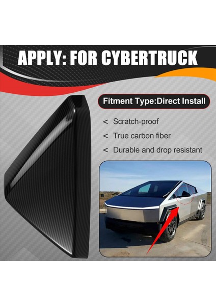 Dikiz Ayna Kabuğu Dikiz Aynası Kapağı Reflektör Kabuk Karbon Fiber Desen Tesla Cybertruck Için Dikiz Aynası (Yurt Dışından) fırsatları