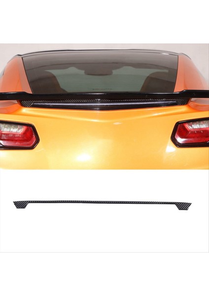 Corvette C7 Için 2014-2019 Yumuşak Karbon Fiber Araç Arka Fren Işık Kapağı Döşeme Şeritleri Stickers Aksesuarları (Yurt Dışından) fırsatları