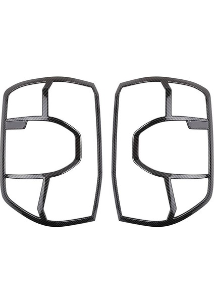 Araba Karbon Fiber Çizgiler Stil Arka Sis Lamba Lambası Çerçevesi Ford Ranger 2023+ Araba Aksesuarları Için (Yurt Dışından)