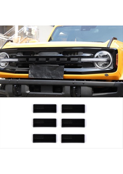 Ford Bronco 2021-2024 Ön Rozet Için Ön Izgara Mektubu Amblem Kaplama Dış Aksesuarları Ön Rozet Yükseltme (Yurt Dışından) fırsatları