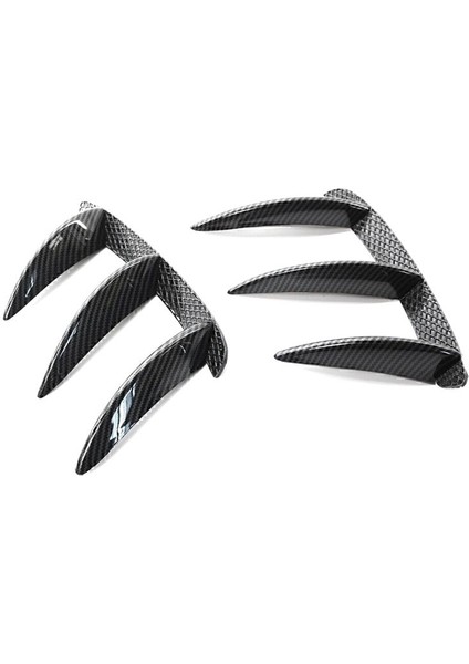 Araba Karbon Fiber Arka Tampon Spoiler Yan Hava Outlet Kanadı Canard Fin Mercedes Benz A Sınıfı W176 A200 A260 Amg Için (Yurt Dışından) indirimleri
