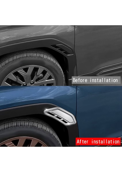 Subaru Forester 2025 Gümüş Için Araba Yan Kanat Hava Akışı Giriş Kapağı Yan Çamurluk Trim Çerçeve (Yurt Dışından) modelleri