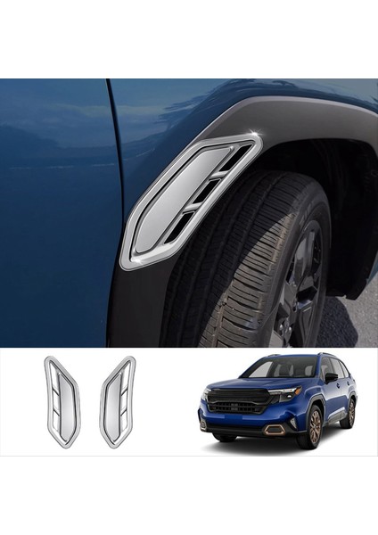 Subaru Forester 2025 Gümüş Için Araba Yan Kanat Hava Akışı Giriş Kapağı Yan Çamurluk Trim Çerçeve (Yurt Dışından) fırsatları