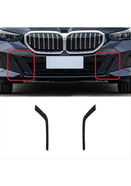Bmw 5 Serisi Için G60 2024 Spor Araba Ön Tampon Dudak Spoiler Splitter Trim Aksesuarları Parlak Siyah (Yurt Dışından) fırsatları