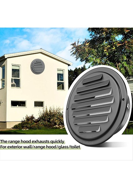 4inch 304 Paslanmaz Çelik Hava Delikleri, Panjurlu Izgara Kapağı Havalandırma Kaputu Düz Kanallı Havalandırma Hava Havalandırma Duvar Hava Çıkışı (Yurt Dışından) modelleri