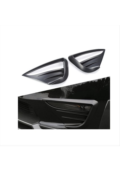 Tesla Için Model Y 2021-2022 Araba Sis Lambası Spoiler Bıçağı Trim Koruyucu Kapak Woof Diş Rüzgar Bıçağı Sticker Araç Aksesuar (Yurt Dışından) fırsatları