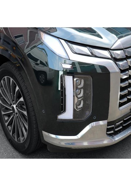 Hyundai Palisade Için 2022 2023 Araba Kafası Işık Lambası Göz Kapağı Göz Kapağı Göz Kapağı Kaplama Aksesuarları Abs Karbon Fiber (Yurt Dışından) fırsatları